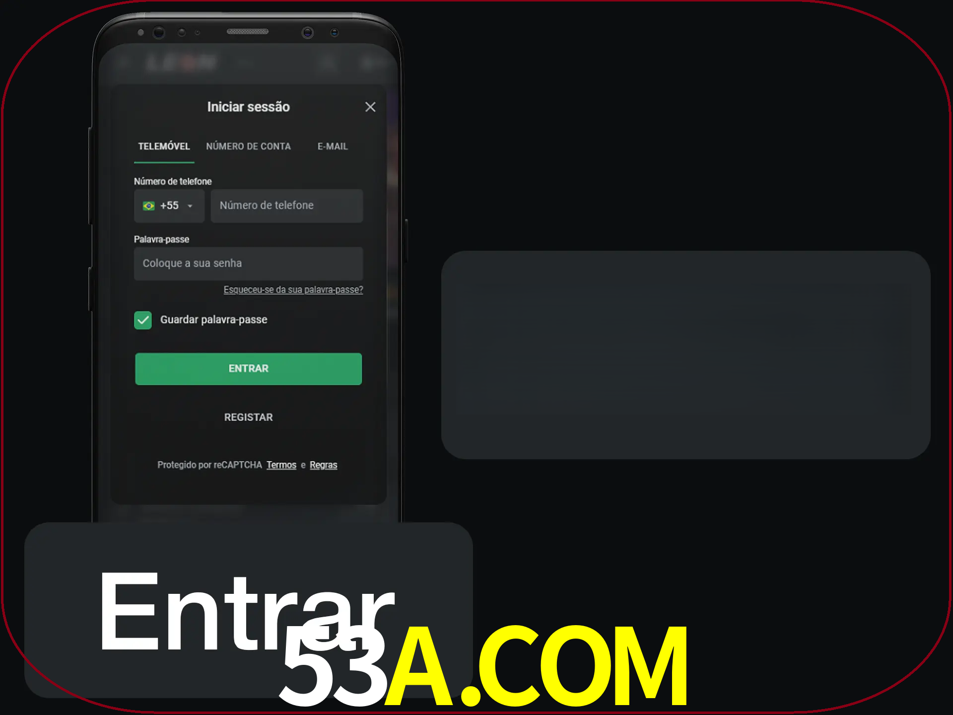 Faça o login para começar a apostar e jogar no cassino.